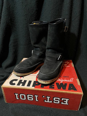 Chippewa Boots - 11" Engineer Boots 高筒套靴 工程師靴 1901M65 US:8.5E  二手 騎士靴 美國製  硬派