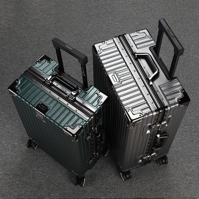 新品 2022新款24寸鋁框行李箱大容量男女學生拉桿箱20寸結實耐磨旅行箱 促銷