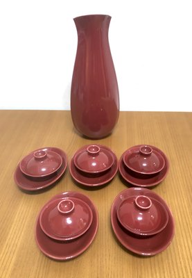 陸羽茶藝 精品紅釉茶具組 可收藏或使用