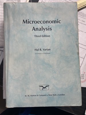 Microeconomic Analysis Third Edition Hal R. Varian