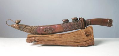 【ZENCASA】西藏刀工藝品法器收藏品擺件*銅器舊物風水擺件擺飾