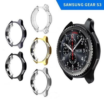 SAMSUNG 三星 Gear S3 Classic / Frontier 智能手錶的超薄電鍍 TPU 外殼防震防撞外殼
