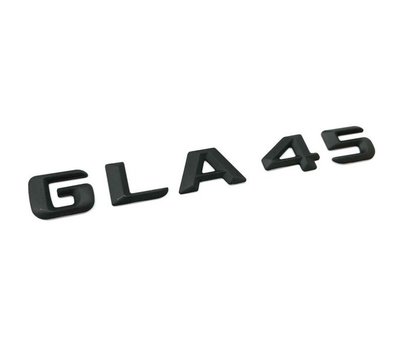 圓夢工廠 Benz 賓士 GLA X156 2013~2016 GLA45 後車箱 尾門字貼字標 車標 消光黑