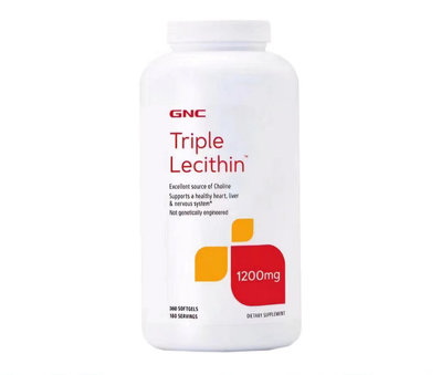 GNC健安喜三效大豆卵磷脂1200mg 360粒 美商Triple Lecithin