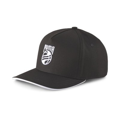 【豬豬老闆】PUMA Basketball 黑色 低弧帽 帽子 棉質 休閒 運動 男女款 02337901