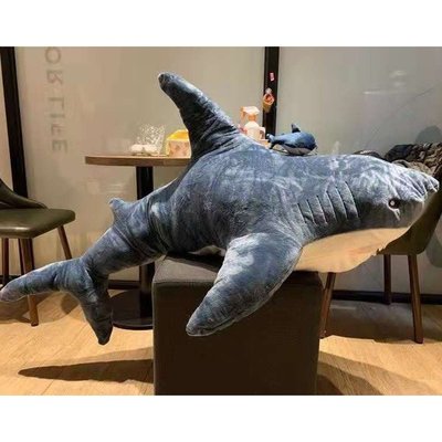好好先生��45cm❤1.4M鯊魚 鯊鯊 公仔玩偶 娃娃 抱枕 靠枕 長抱枕  長條枕 夾腿枕 生日聖誕交換 禮物