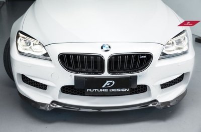 【政銓企業有限公司】BMW F06 F12 F13 正M6專用 V款 高品質 雙面碳纖維 卡夢 前下巴 免費安裝 現貨