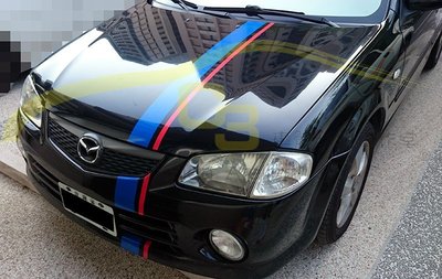 【C3車體彩繪工作室】 引擎 蓋 車身 貼紙 造型 彩繪 英倫 風格 sport B版 賽車 車身膜 車標貼 車貼 貼紙