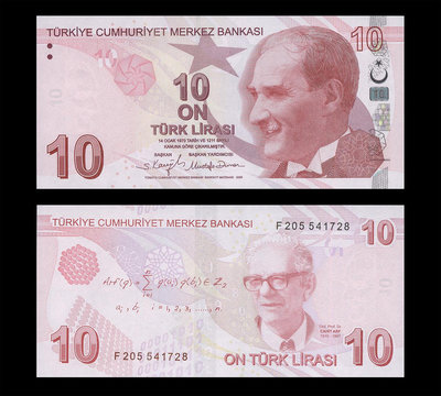 土耳其2022年 10 里拉紙鈔１枚。－UNC－－－－