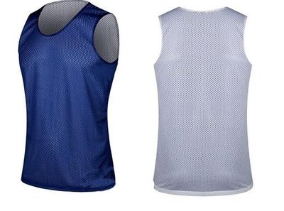 雙面籃球衣 兩面穿球衣 雙面球衣 藍白 兩面 籃球衣 運動背心 網眼 網狀 可印名號 DV NIKE 玩大學 可參考