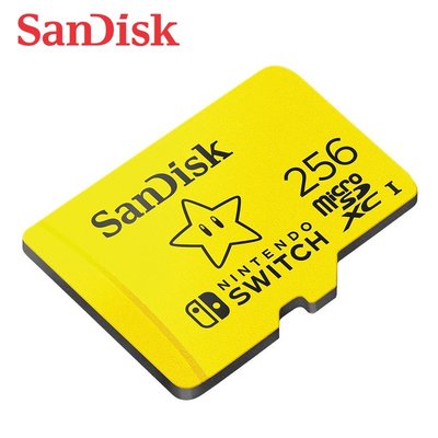 SanDisk 256G microSDXC 任天堂Switch專用記憶卡 100MB/s(SD-SQXAO-256G)