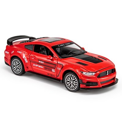 現貨汽車模型機車模型擺件美式肌肉跑車FORD福特野馬GT500仿真合金汽車模型玩具擺件兒童車