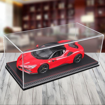 車模 仿真模型車1:18汽車模型展示收納盒 亞克力透明防塵罩 汽車模型展示底座
