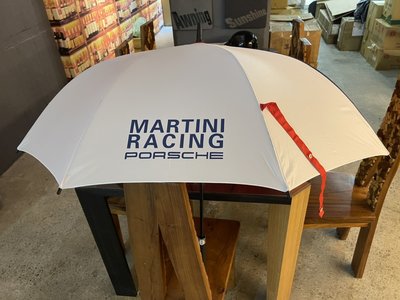 Porsche 保時捷原廠購車贈品 MARTINI RACING 雙色精品雨傘