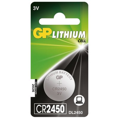 【超霸GP】CR2450 鈕扣型 鋰電池1入