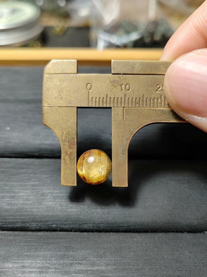 鈦晶珠徑9.5mm，重1.3g，純天然鈦晶珠子散珠單珠，1009 水晶 擺件 原石【楚風漢韻】