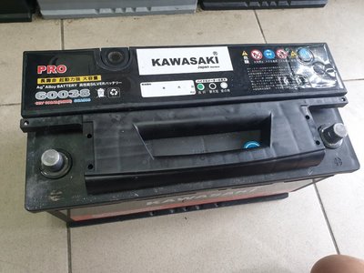 (二手中古電池) KIWASAKI 60038  DIN100 歐規100AH 汽車電池 數值漂亮，品項優  歐系車專用