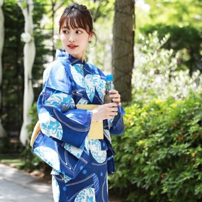 03日本和服浴衣女 傳統款式 高端綿絽 日本旅遊寫真和服浴衣