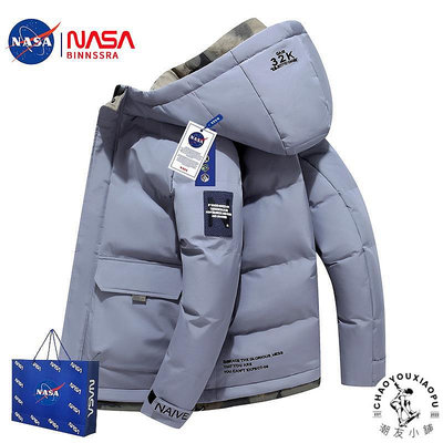NASA羽絨服男款秋冬季棉服2023新款男士工裝棉衣棉襖加厚保暖外套-潮友小鋪