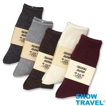 SNOW TRAVEL 美麗諾 羊毛襪 強化保暖效果達零下20度 羊毛混紡 中筒襪 AR-24 M號 (3件組)
