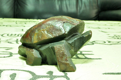 蘇瑞鹿  太極石雕創作  鐵丸石太極龜 5