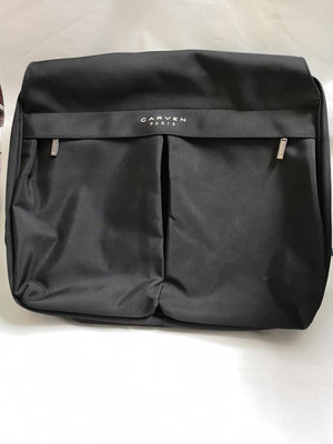 法國Carven Paris 黑色可背可提兩用公事包 手提包 公事包 筆電包 電腦包