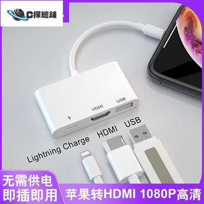 現貨熱銷-適用蘋果轉HDMI轉換器手機iPad高清轉接線lightning轉HDMI轉接頭