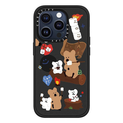 CASETiFY 保護殼 iPhone 15 Pro/15 Pro Max 棉花糖短尾矮袋鼠 S'more !