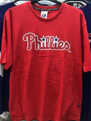 MLB美國大聯盟 費城人隊 流行款 球員衣 HOWARO 6號 圓領棉質T恤 紅 6910232-006 全新 正品