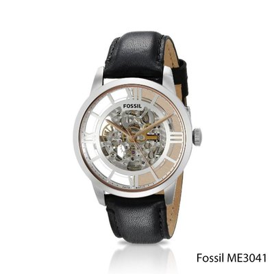 全新Fossil Townsman ME3041/ME3043/ME3044/ME3073 透明鏤空機械錶男錶