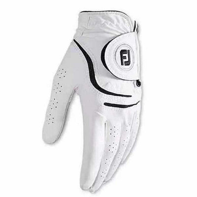 FJ高爾夫球桿手套騎行戶外男女皮手套防滑透氣黑白手套
