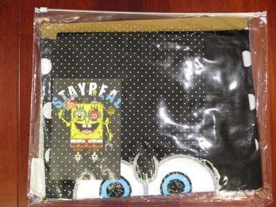 STAYREAL X SpongeBob 泡泡海綿方塊T（黑色）（紫標XS）（全新）（免運）