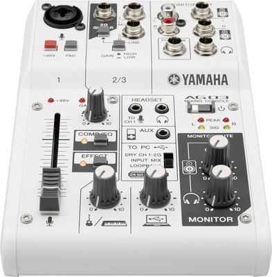 小叮噹的店-YAMAHA 經銷商 AG03 混音器 USB介面 直播 器材 mixer