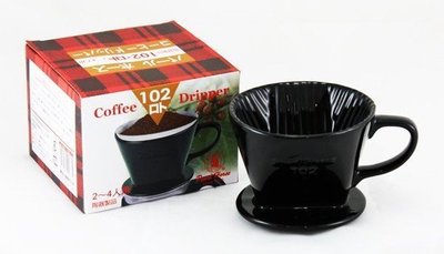 (玫瑰ROSE984019賣場)日本寶馬牌 陶瓷 咖啡濾器(濾杯) 2~4人份~陶瓷材質溫度不易流失.保存咖啡香味