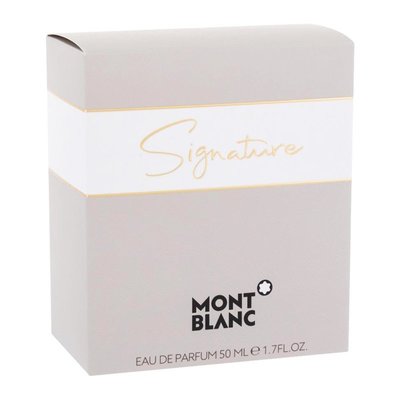 現貨熱銷-Montblanc萬寶龍 簽名墨水瓶 純白印記 Signature女士濃香水 50ML香水持久
