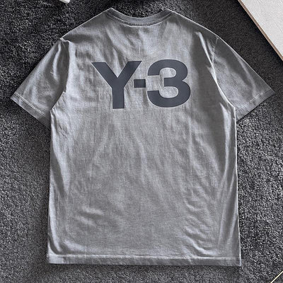 Y3休閒運動t恤男士寬鬆字母印花短袖t恤男士潮流