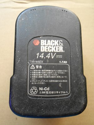 A&amp;R~百工 BLACK &amp; DECKER 電動工具電池 A14 A14F HPB14 14.4V 2000mAh
