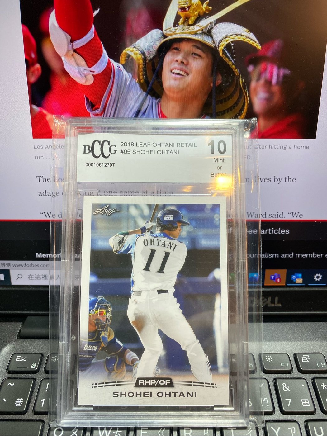 大谷翔平 2018 Leaf 1st Graded GMA鑑定 MLB 新人卡 Shohei Ohtani RC