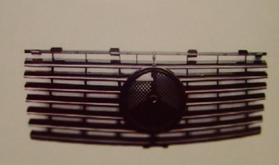 泰山美研社18111306 賓士 BENZ W124 94-95年 無框 6線大星 鍍鉻黑 水箱罩 水箱護罩