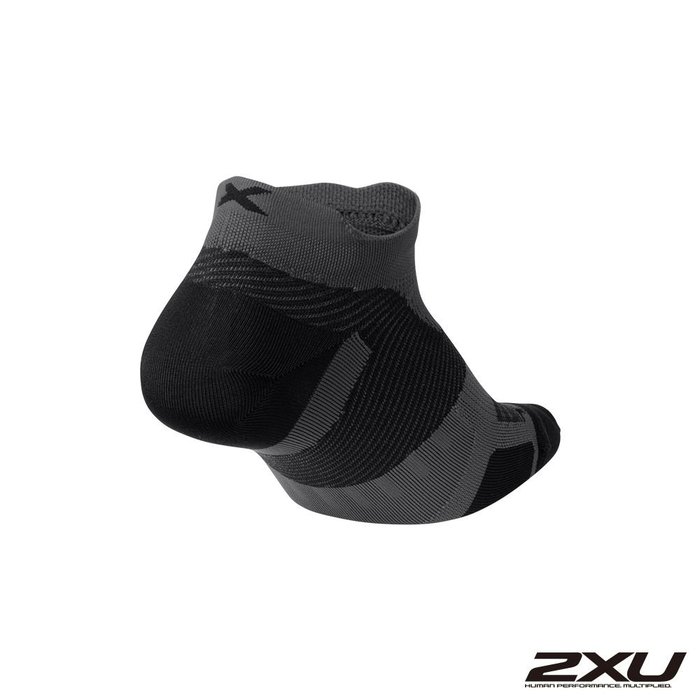 【曼森體育】2XU Vectr Ultralight 踝襪 黑鈦灰 澳洲大品牌 運動襪 有氧 透氣 慢跑 健身