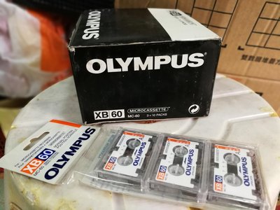 拾荒者 OLYMPUS XB 60 全新 古早   迷你錄音機卡帶   每包三片裝。一包一標賣