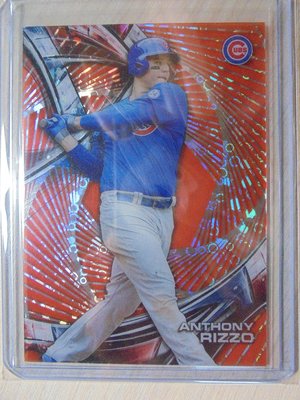 2016 Topps High Tek Red Orbit Diffractor Anthony Rizzo