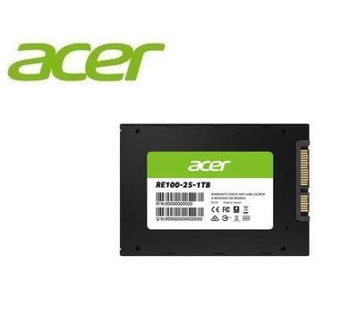 《SUNLINK》Acer RE100 1TB SATAⅢ 固態硬碟 公司貨5年保