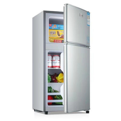 海?尓?118L升小冰箱家用小型風冷無霜租房冷凍冷藏一級雙門車載