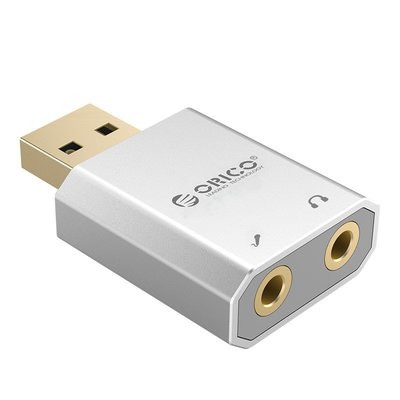 現貨熱銷-聲卡Orico USB聲卡外置外接耳機免驅動獨立臺式機電腦筆記本連接耳機麥克風音響K歌游戲直播吃雞音頻轉換器爆