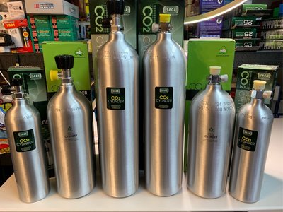 [水族最便宜］雅柏達普 2L二氧化碳鋁合金鋼瓶向上式