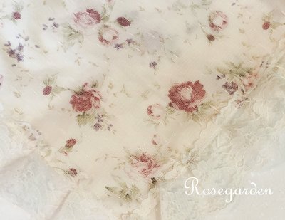 日本 蕾絲 玫瑰 長方形 桌巾 蓋布 28cm x 88cm