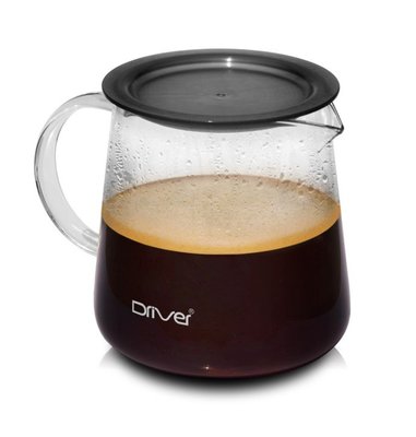 送【店家專用計量匙】Driver Moka 耐熱玻璃600ml 兩用濾杯 可當咖啡壺 泡茶壺 玻璃分享壺 沖茶器 花茶壺