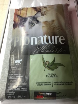 『Honey Baby』寵物用品專賣pronature創鮮有肌健康礦物貓砂12kg