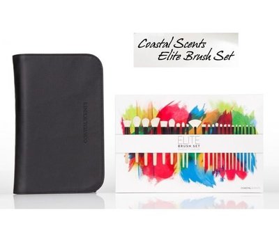 【愛來客 】美國直送Coastal Scents 24件化妝刷具組 Elite Brush Set Black 優惠價2900元